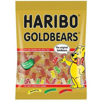 Haribo Gummi Candies Gold Bears Fruity Sour Chewy 80g
