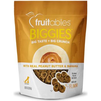 Fruitables Dog Treats Biggies Peanut Butter & Banana 454g