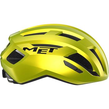 MET Vinci Mips Road Cycling Helmet Lime Yellow Metallic Medium