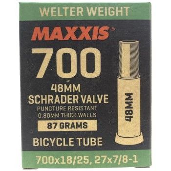 Maxxis Tube Welter Weight 700 700x18/25C AV (SCHRADER) L:48mm (usual price $13)