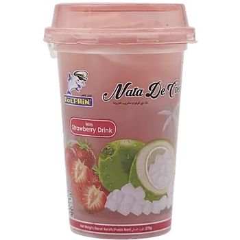 Dolphin Strawberry Drink Juice with Nata De Coco 270ml