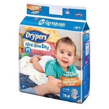 Drypers Wee Wee Dry M74s 74pcs