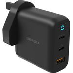 Energea Ampcharge Dual USB-C + USB-A Compact Wall Charger