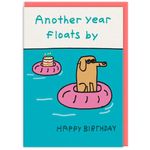 Ohh Deer Another Year Floats By Greeting Card