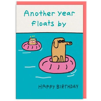 Ohh Deer Another Year Floats By Greeting Card