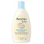 Aveeno Baby Wash Shampoo Natural Oat Formula Lightly Scented 12oz