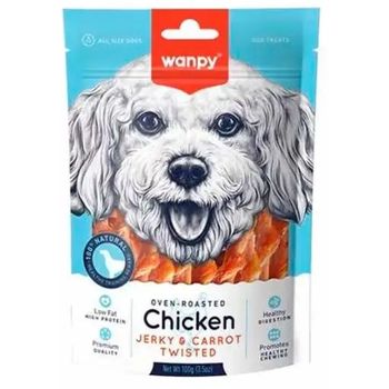 Wanpy Chicken Jerky & Carrot Sticks 100g