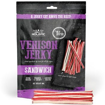Absolute Holistic Dog Treats Venison Jerky Sandwich 100g