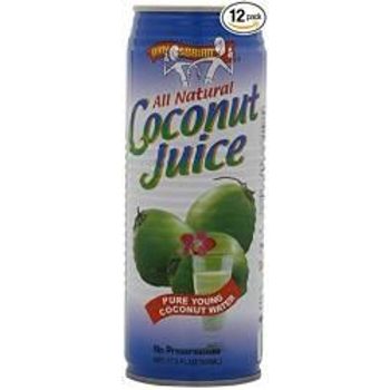 Amy Brian Coconut Water With Pulp 17.5 Floz Can Pack Of 12