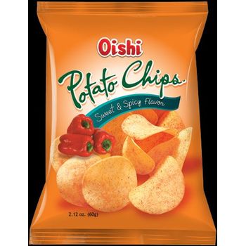 Oishi Natural Potato Chips Sweet and Spicy 60g