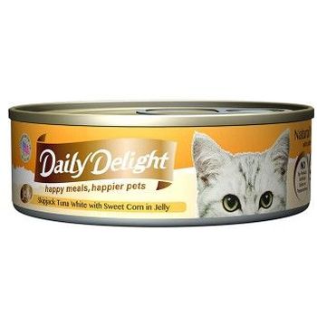 Daily Delight Jelly Skipjack Tuna with Sweet Corn Can Cat Food 80g x 48