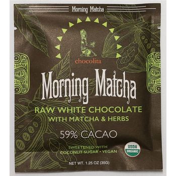Chocolita - Chocolate Bar, Botanically Crafted Morning Matcha Energy (35g)
