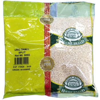 HOUSE BRAND URID DHALL SPLIT 500G