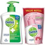 Dettol Liquid Handwash Original 200ml With Dettol Liquid Handwash Refill 175ml