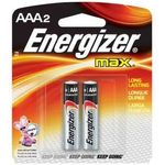 Energizer AAA Alkaline Batteries E92 BP2
