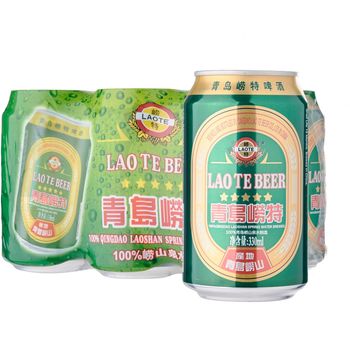 Qingdao Laote Premium Light Beer Can 24 x 330ml