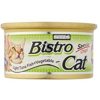 Bistro Cat Canned Food Light Tuna Fish And Vegetables 80g