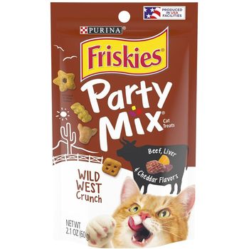 Friskies Party Mix Wild West Crunchy Cat Treats 60g