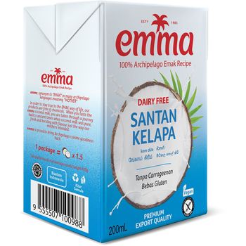 Emma UHT Coconut Milk Blue. 200ml