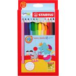 Stabilo Swans Jumbo 12 Colour Pencils 1877J