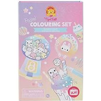 Tiger Tribe Pastel Colouring Set Kawaii Café