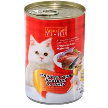 Aristo Cats Cat Canned Food Chicken & Seafood In Jelly 400g