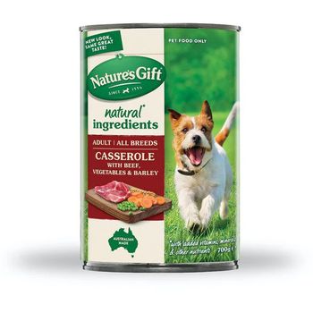 Nature's Gift Dog Beef Barley And Vegetables 700g