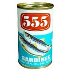 555 Sardines Natural Oil 155g