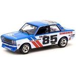 Tarmac Works BRE Datsun 510 Trans-Am 2.5 Championship 1972 With Container Diecast Car