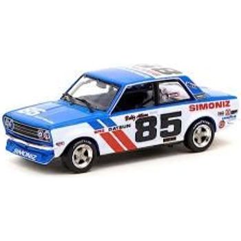 Tarmac Works BRE Datsun 510 Trans-Am 2.5 Championship 1972 With Container Diecast Car