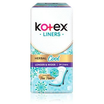 Kotex Herbal Cool Liner Longer And Wider 24 S 84g