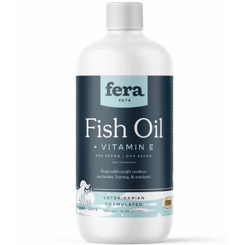 Fera Pet Organics Dogs & Cats Fish Oil + Vitamin E 16oz (473ml)