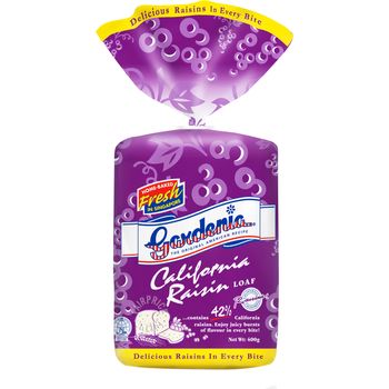 Gardenia Loaf California Raisin 400g