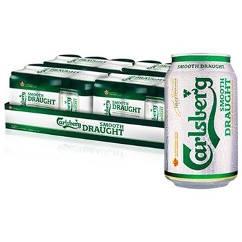Carlsberg Smooth Draught Beer 24 Cans x 320ml