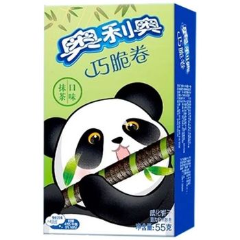 奥利奥巧脆卷抹茶味55G | Oreo Wafer Roll Matcha Flavour 55g