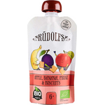 Rudolfs Pureeorganic Apple Banana Prunebiscuits 110g