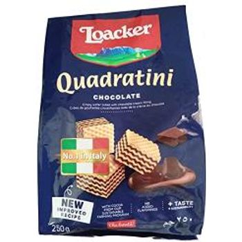 Loacker Quadratini Crispy Wafers Chocolate 250g