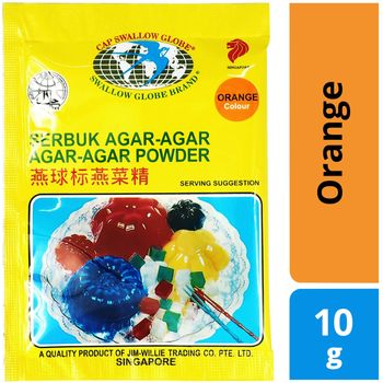 Swallow Globe Brand Agar Agar Powder Orange 10g