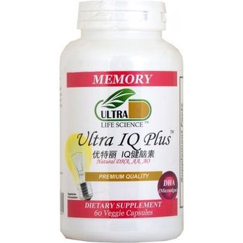 Ultra Life Science Memory Ultra IQ Plus 60 Veggie Capsules
