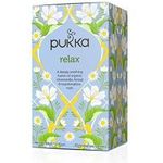 Pukka Organic Herbal Tea Relax Chamomile Fennel And Marshmallow Root 0.8oz 20 Count