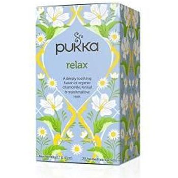 Pukka Organic Herbal Tea Relax Chamomile Fennel And Marshmallow Root 0.8oz 20 Count