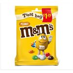 M&M's Crunchy Peanut And Milk Chocolate Treat Bag 82g