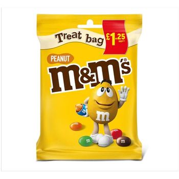 M&M's Crunchy Peanut And Milk Chocolate Treat Bag 82g