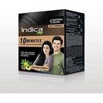 Indica Amla Henna Natural Black Powder Hair Color 100% Grey Coverage 85g