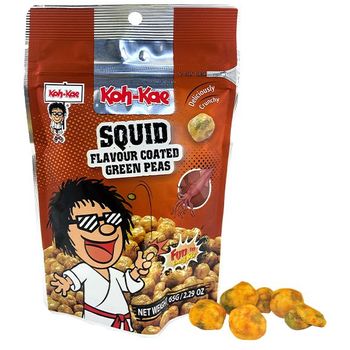 Koh-Kae Green Peas Squid Coated Flavour 65g