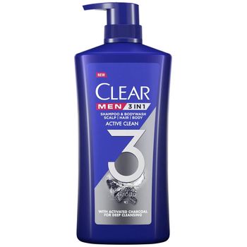 Clear Men 3 In 1 Shampoo Bodywash Active Clean