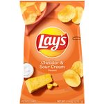 Lay's Cheddar Sour Cream Potato Chips 185g