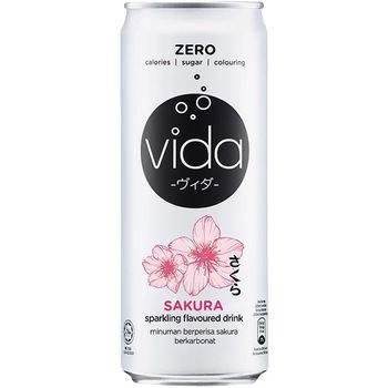Vida Zero Sakura Sparkling Drink 325ml