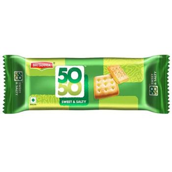 Britannia 50-50 Sweet And Salty Biscuits 63g