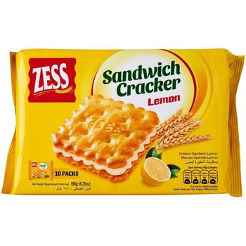 Zess Sandwich Cracker Lemon 180 gm